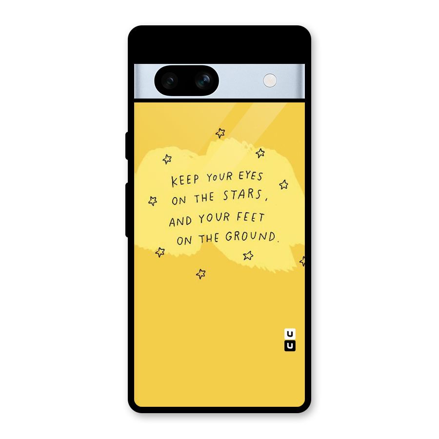 Eyes On Stars Glass Back Case for Google Pixel 7a