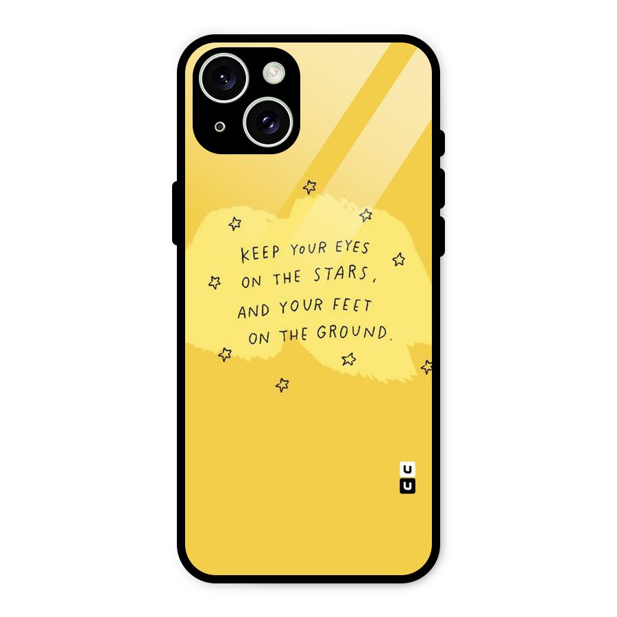 Eyes On Stars Glass Back Case for iPhone 15 Plus