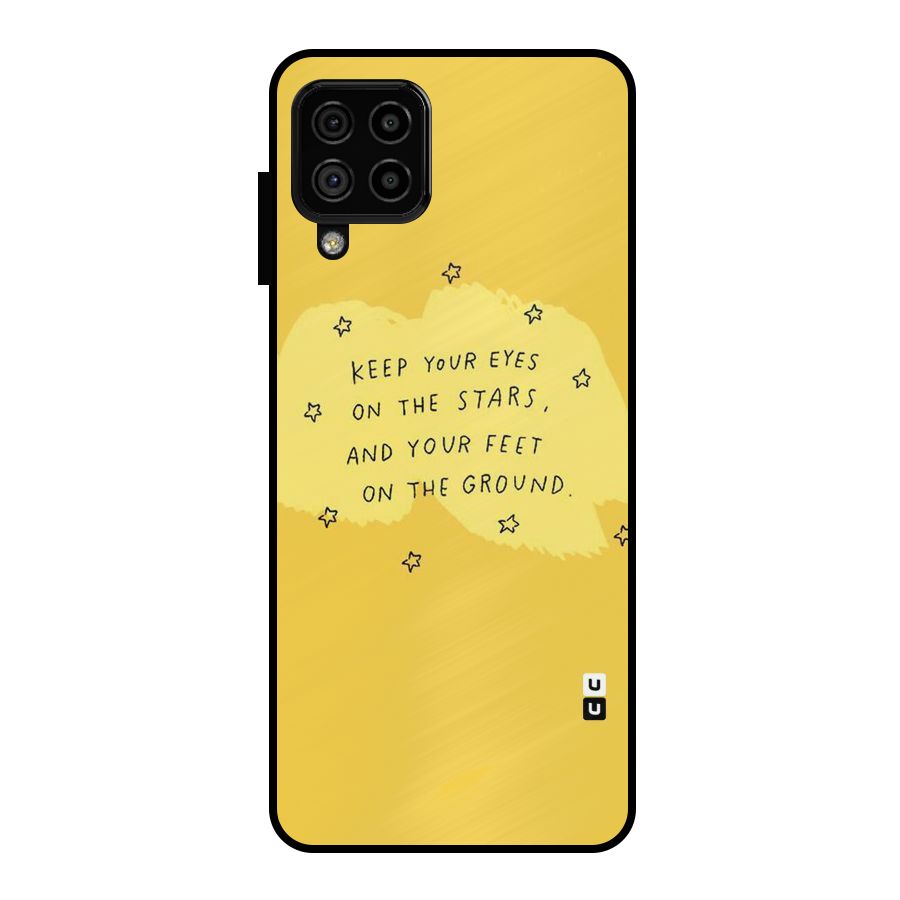 Eyes On Stars Metal Back Case for Galaxy A22 4G