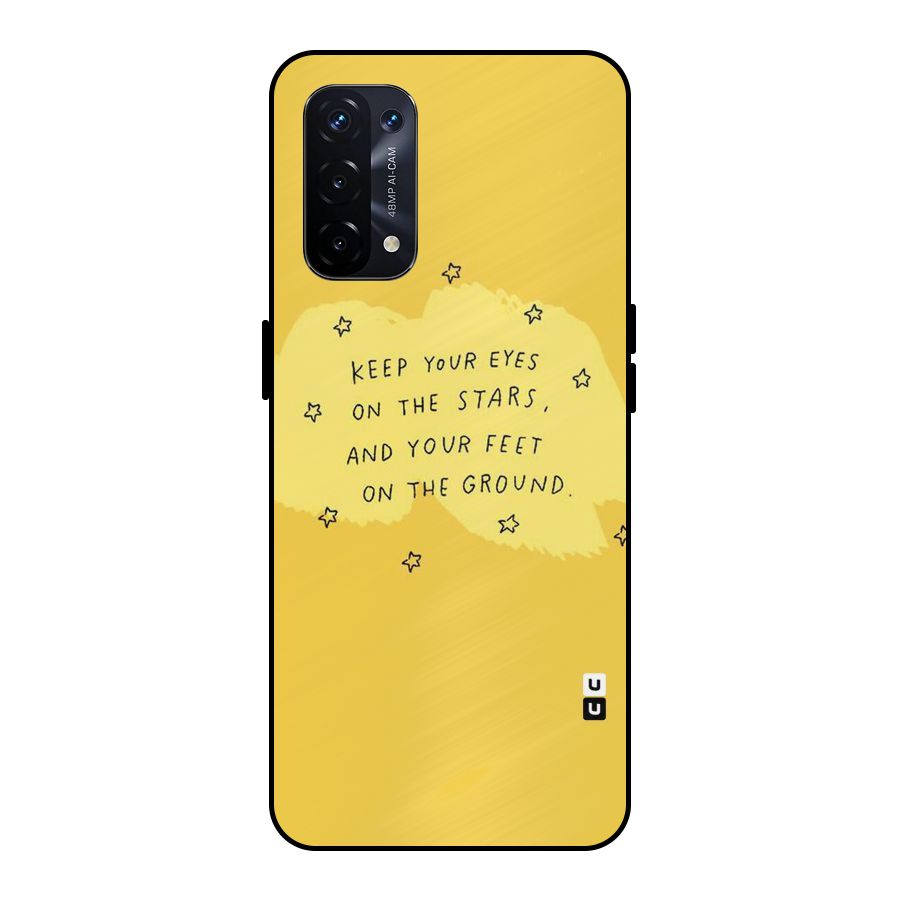 Eyes On Stars Metal Back Case for Oppo A74 5G
