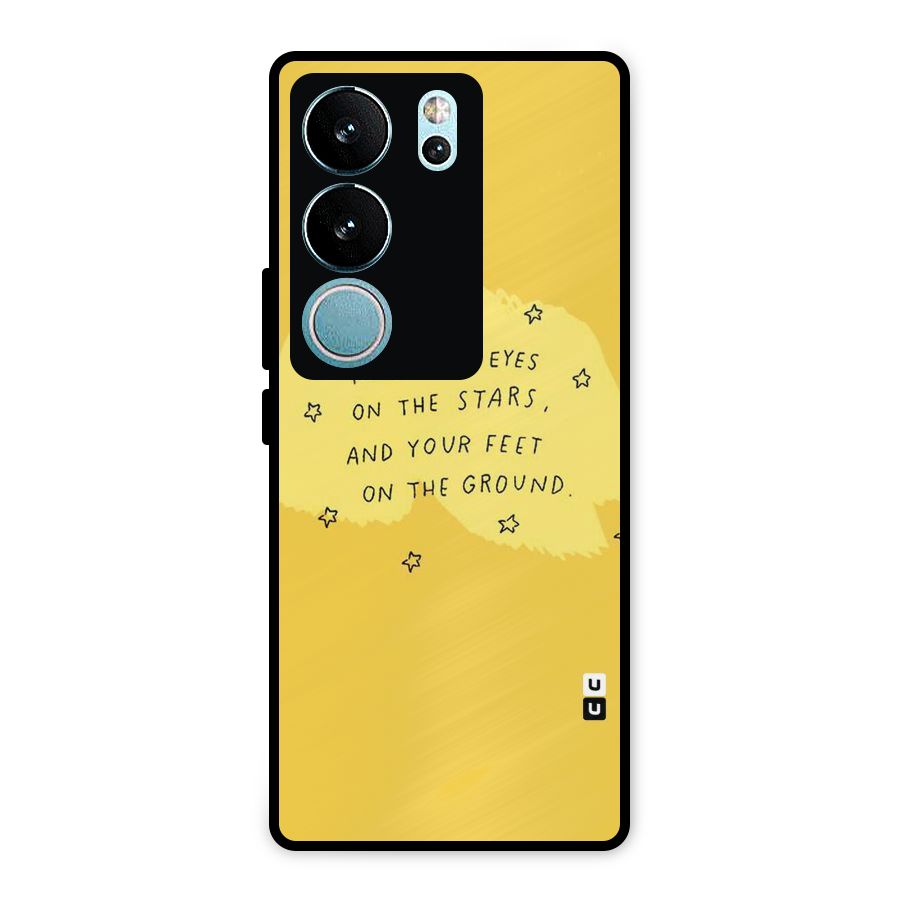 Eyes On Stars Metal Back Case for Vivo V29 Pro