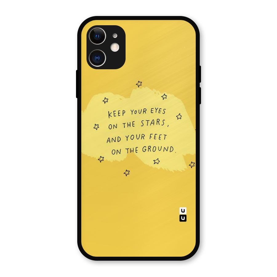 Eyes On Stars Metal Back Case for iPhone 11