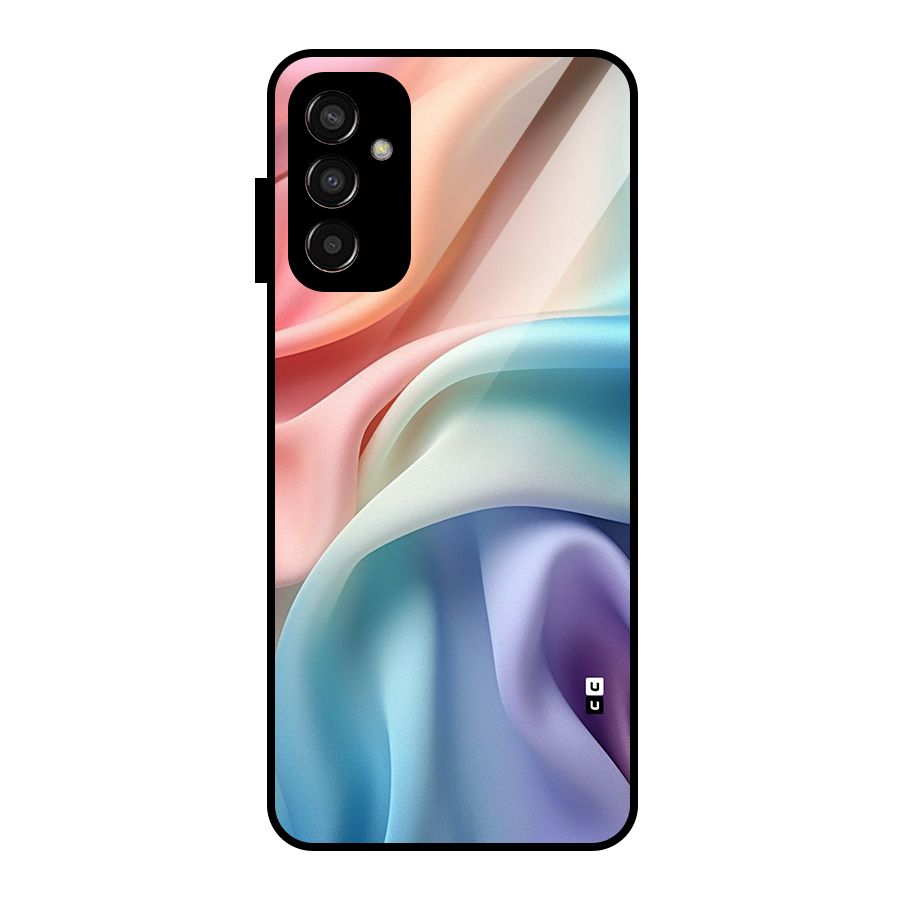 Fabric Pastel Glass Back Case for Galaxy F13