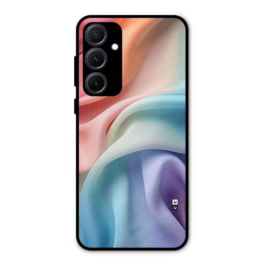 Fabric Pastel Metal Back Case for Galaxy A35