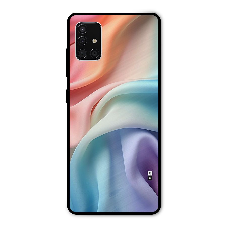 Fabric Pastel Metal Back Case for Galaxy A51