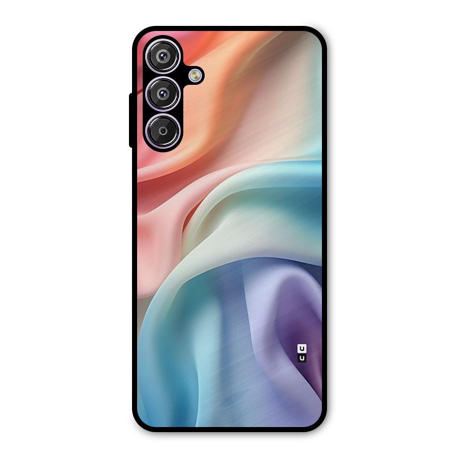 Fabric Pastel Metal Back Case for Galaxy F15