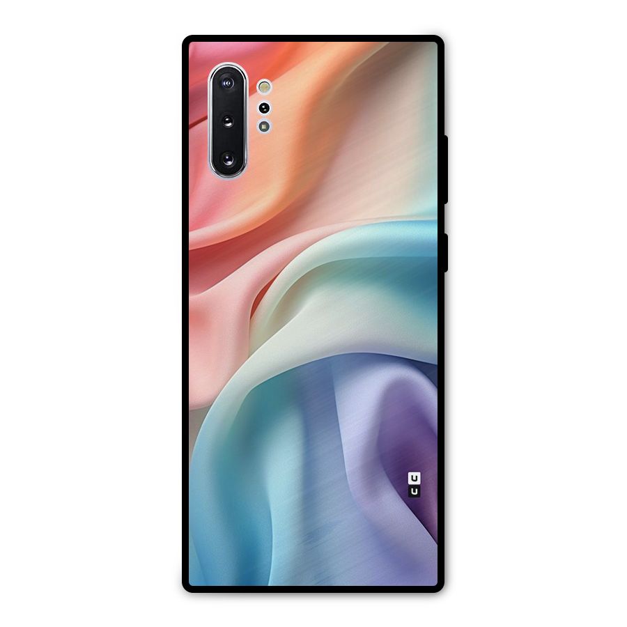 Fabric Pastel Metal Back Case for Galaxy Note 10 Plus