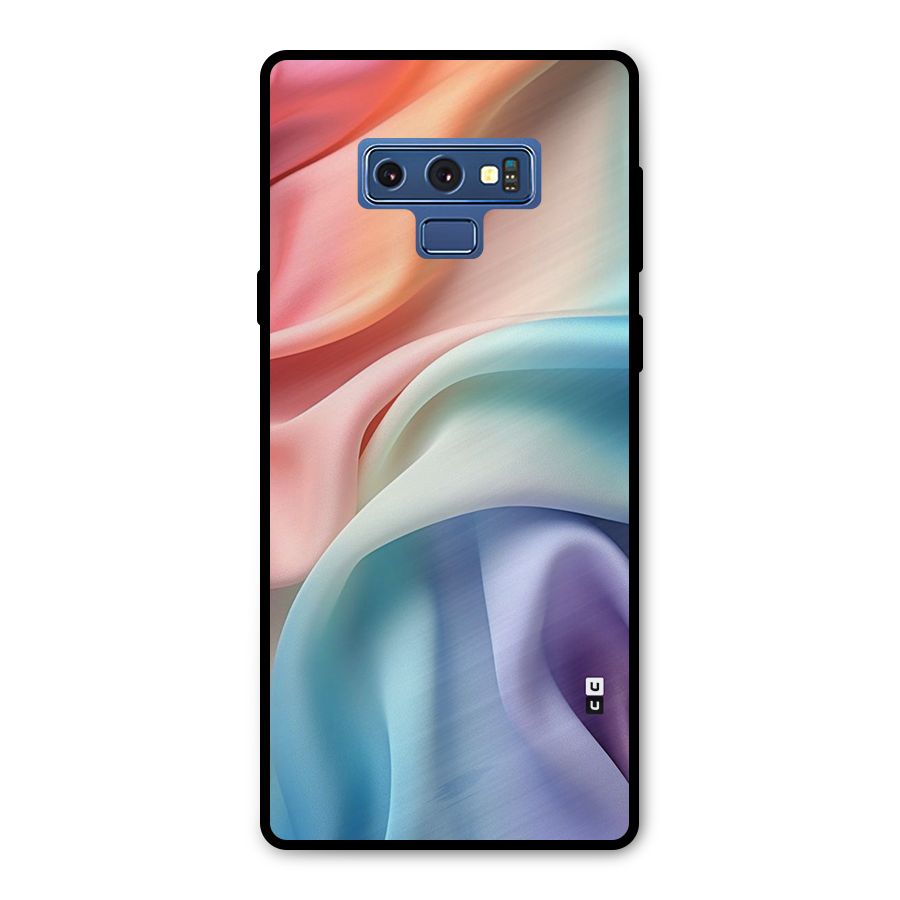 Fabric Pastel Metal Back Case for Galaxy Note 9
