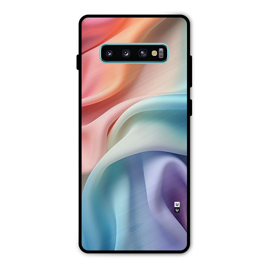 Fabric Pastel Metal Back Case for Galaxy S10 Plus