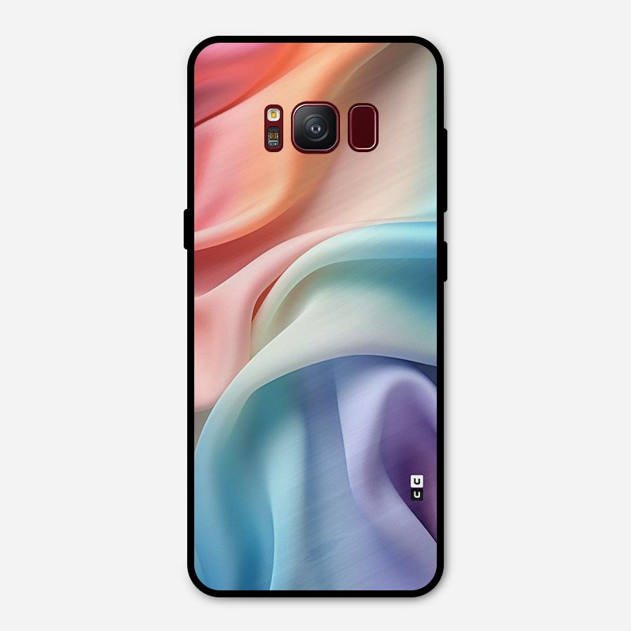 Fabric Pastel Metal Back Case for Galaxy S8