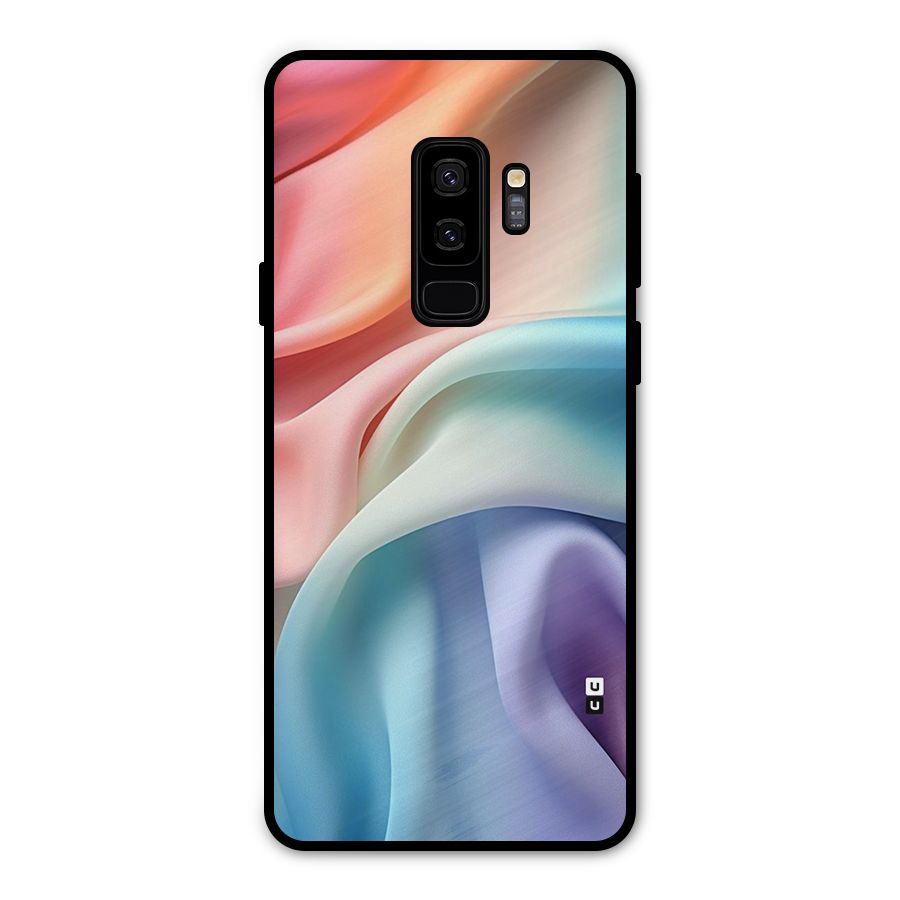 Fabric Pastel Metal Back Case for Galaxy S9 Plus