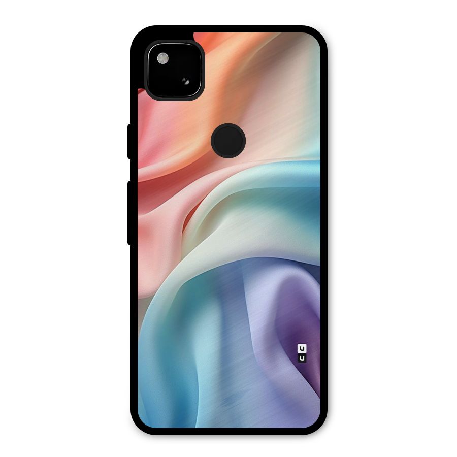 Fabric Pastel Metal Back Case for Google Pixel 4a