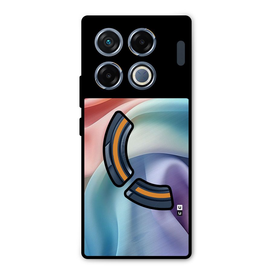 Fabric Pastel Metal Back Case for Infinix GT 20 Pro