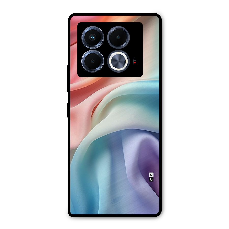 Fabric Pastel Metal Back Case for Infinix Note 40 5G