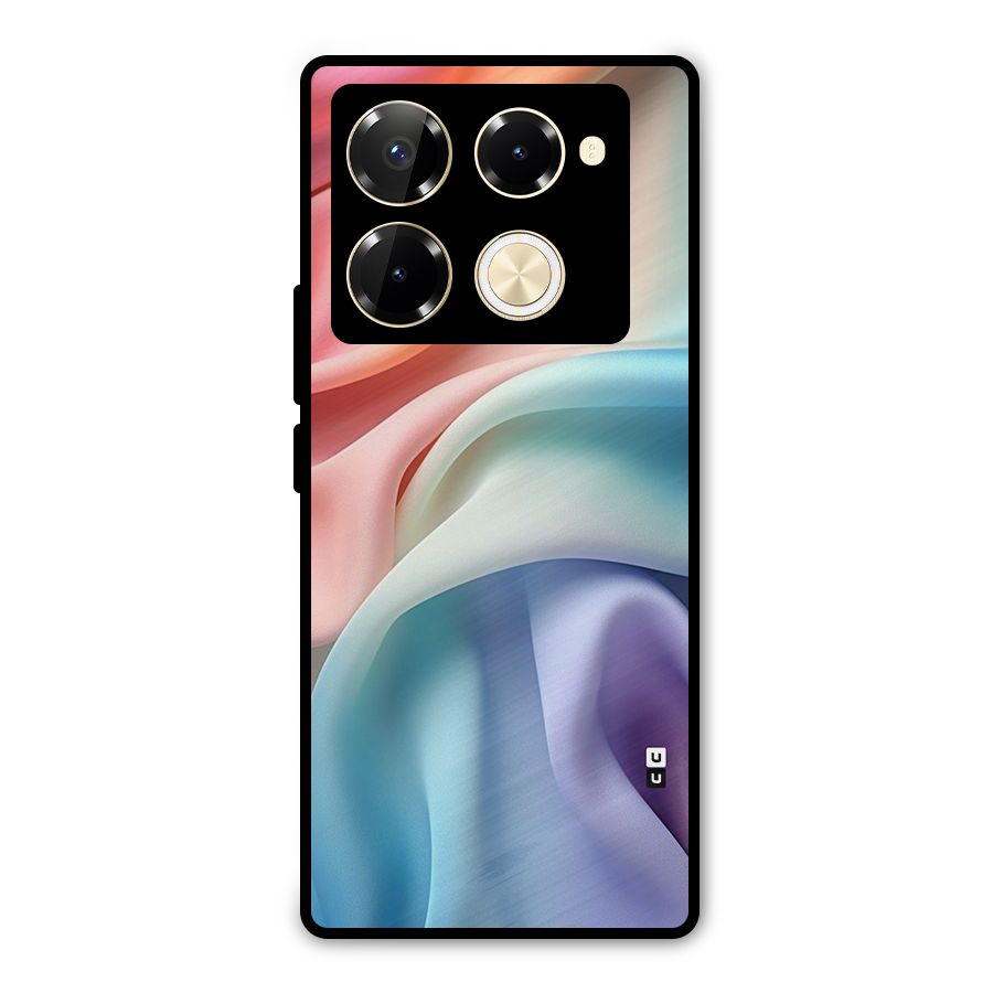 Fabric Pastel Metal Back Case for Infinix Note 40 Pro Plus