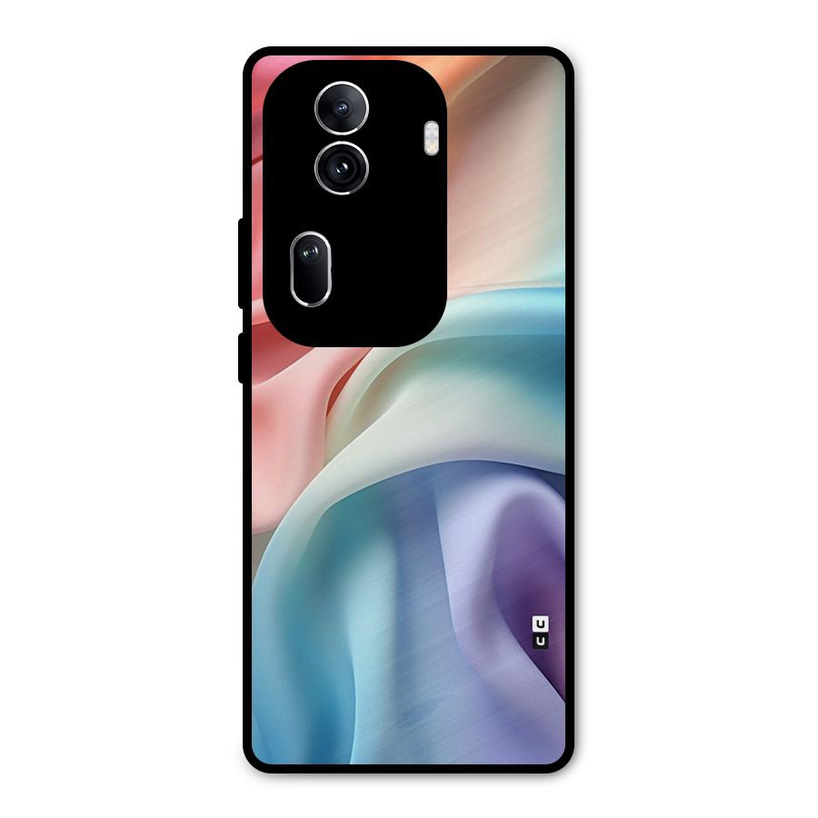 Fabric Pastel Metal Back Case for Oppo Reno11 Pro 5G