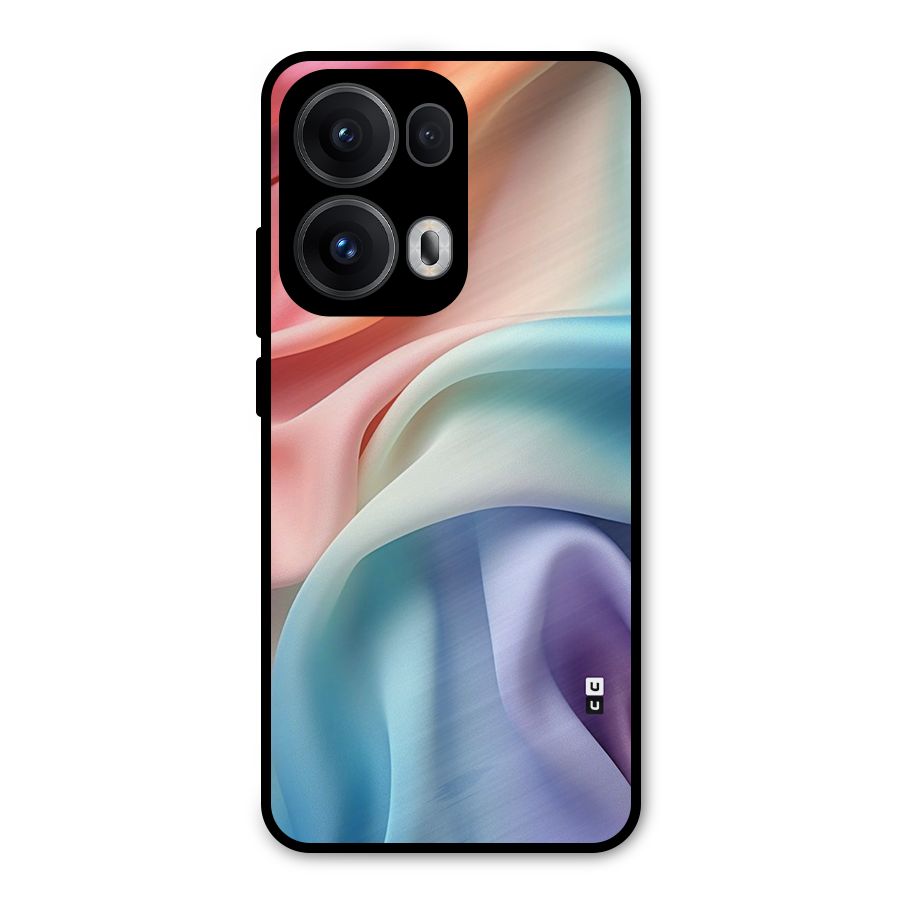 Fabric Pastel Metal Back Case for Oppo Reno13 Pro