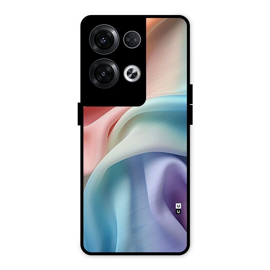 Fabric Pastel Metal Back Case for Oppo Reno8 Pro 5G