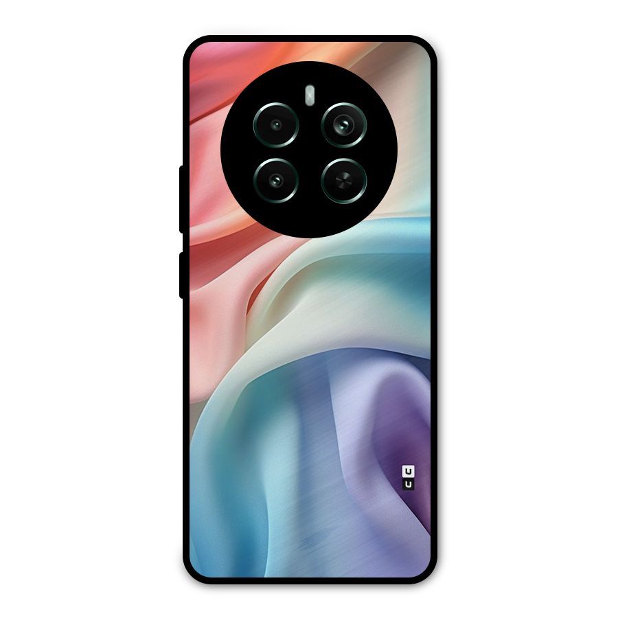 Fabric Pastel Metal Back Case for Realme 12 Pro Plus