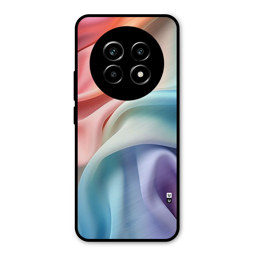 Fabric Pastel Metal Back Case for Realme 13 Pro