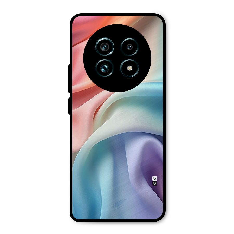 Fabric Pastel Metal Back Case for Realme 13 Pro Plus