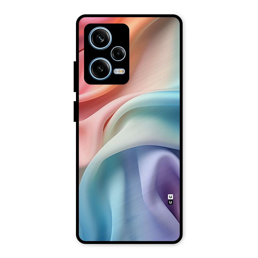 Fabric Pastel Metal Back Case for Redmi Note 12 Pro