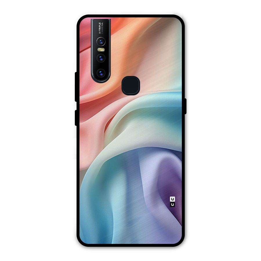 Fabric Pastel Metal Back Case for Vivo V15