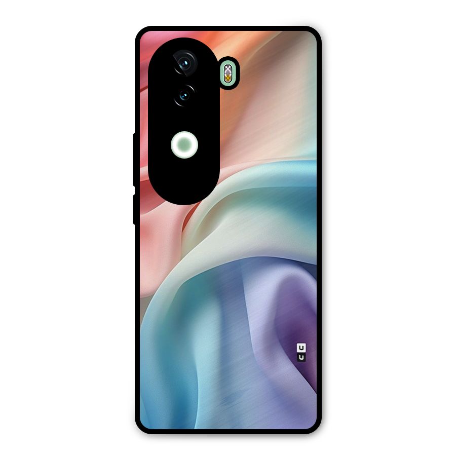 Fabric Pastel Metal Back Case for Vivo V40e