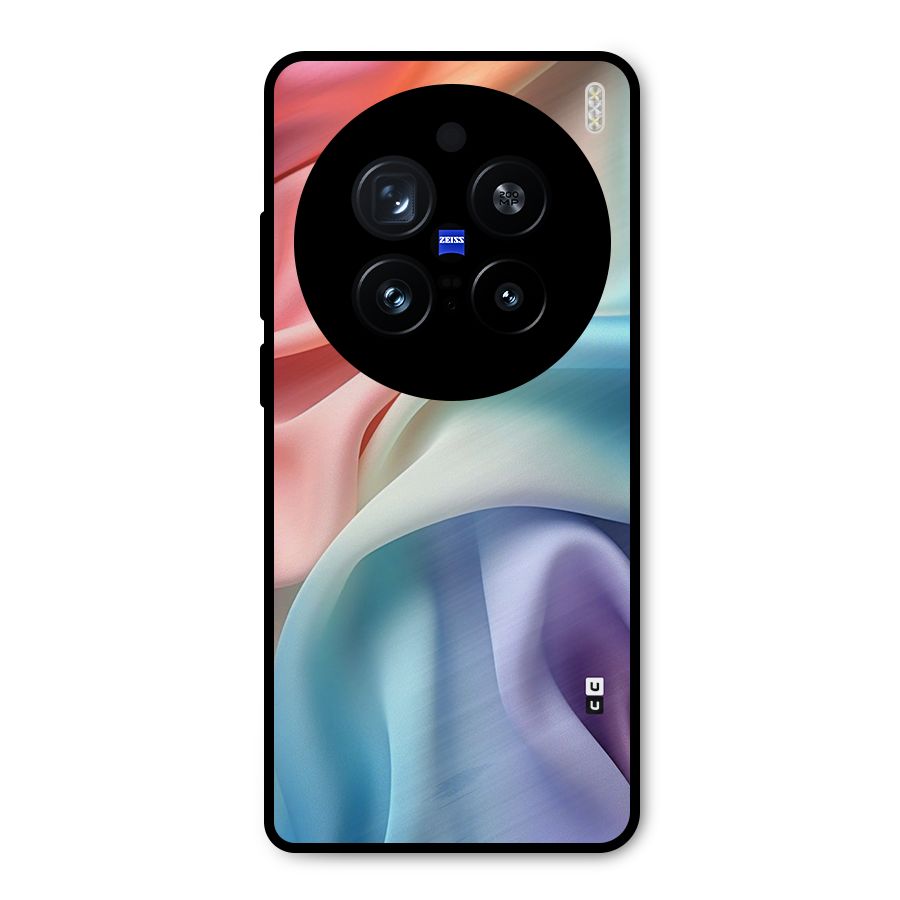 Fabric Pastel Metal Back Case for Vivo X200 Pro