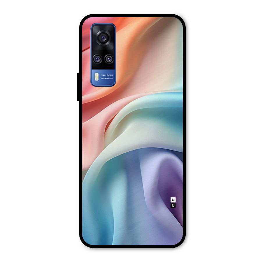 Fabric Pastel Metal Back Case for Vivo Y31