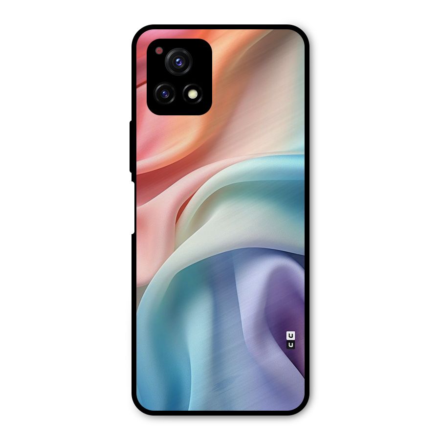 Fabric Pastel Metal Back Case for Vivo Y72 5G