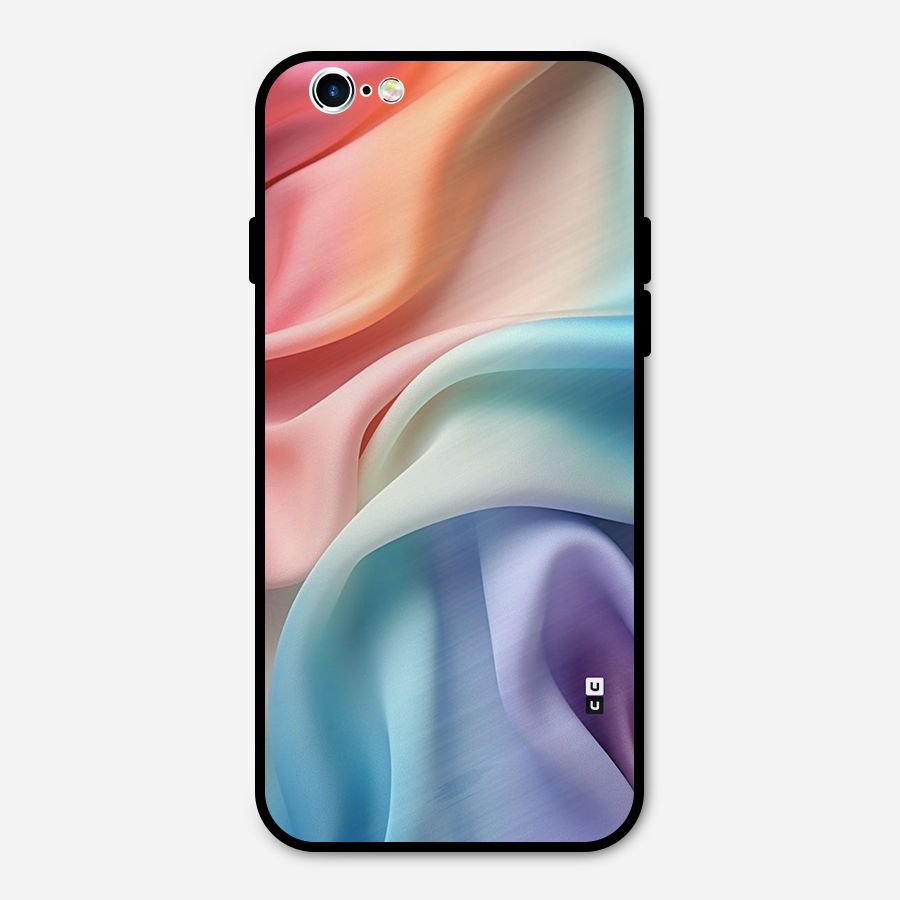 Fabric Pastel Metal Back Case for iPhone 6 6s