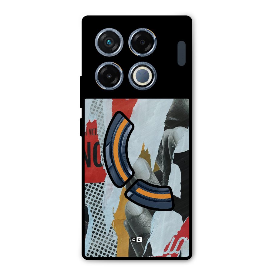 Fabulous Paper Cutout Metal Back Case for Infinix GT 20 Pro