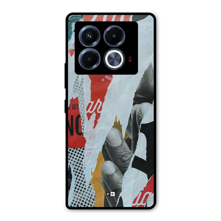 Fabulous Paper Cutout Metal Back Case for Infinix Note 40 5G
