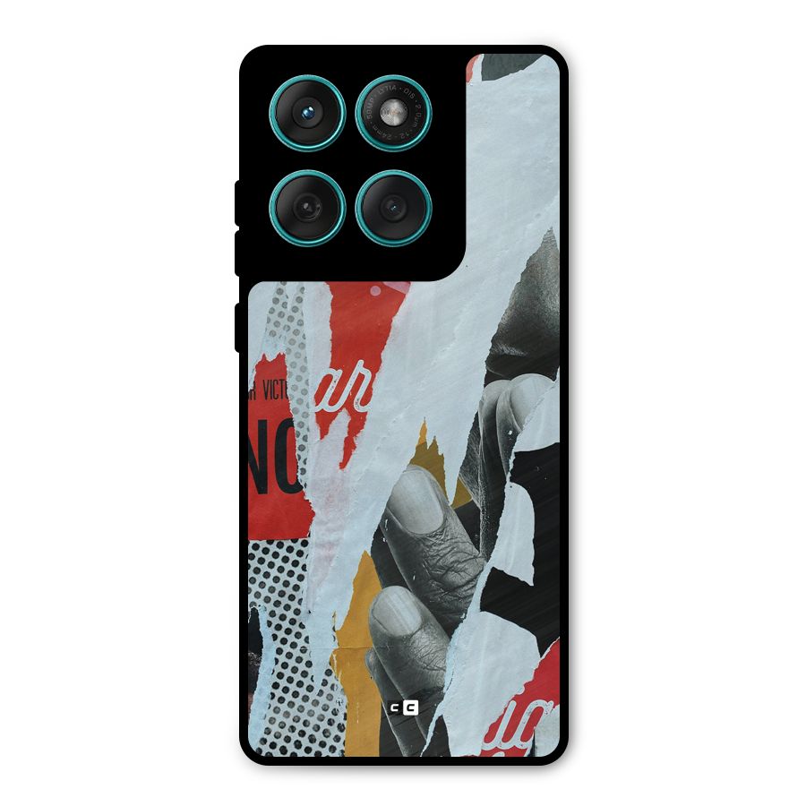 Fabulous Paper Cutout Metal Back Case for Motorola Edge 60 Fusion