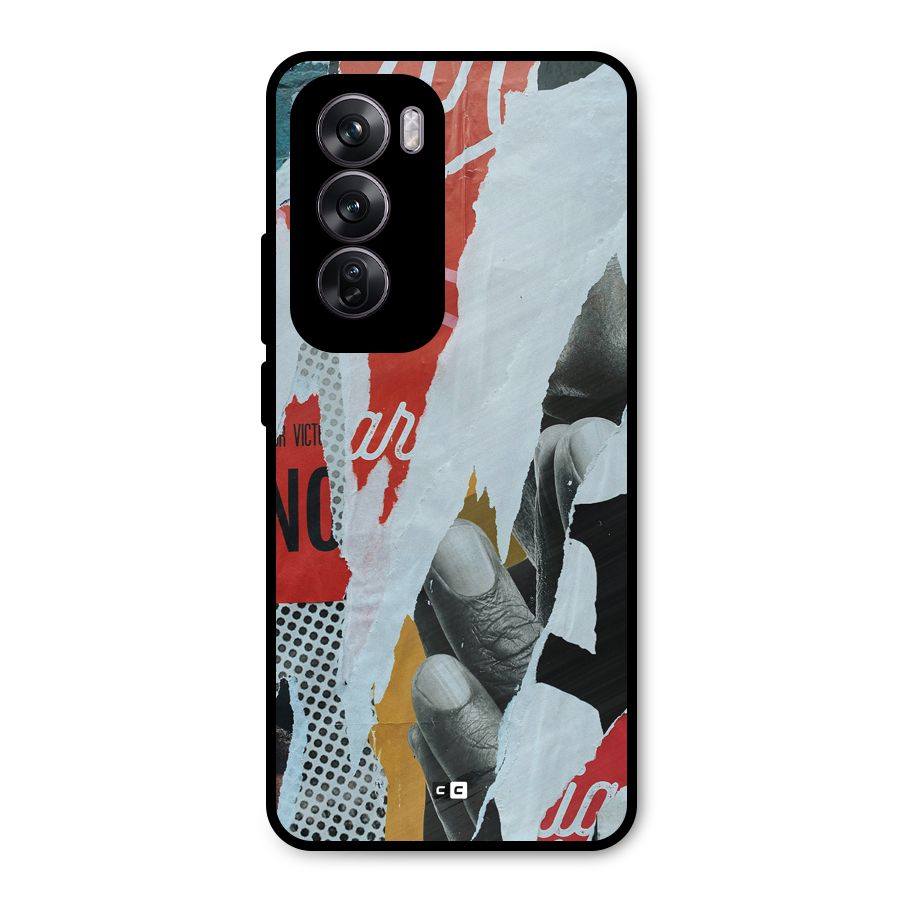 Fabulous Paper Cutout Metal Back Case for Oppo Reno12 Pro