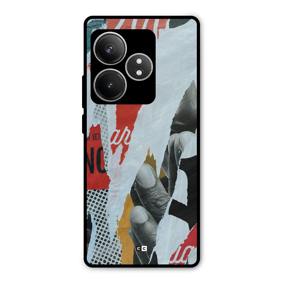 Fabulous Paper Cutout Metal Back Case for Realme GT 6T