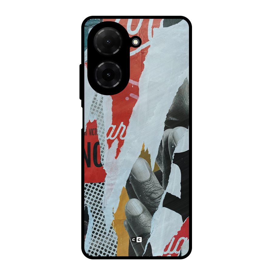 Fabulous Paper Cutout Metal Back Case for Redmi A5 4G