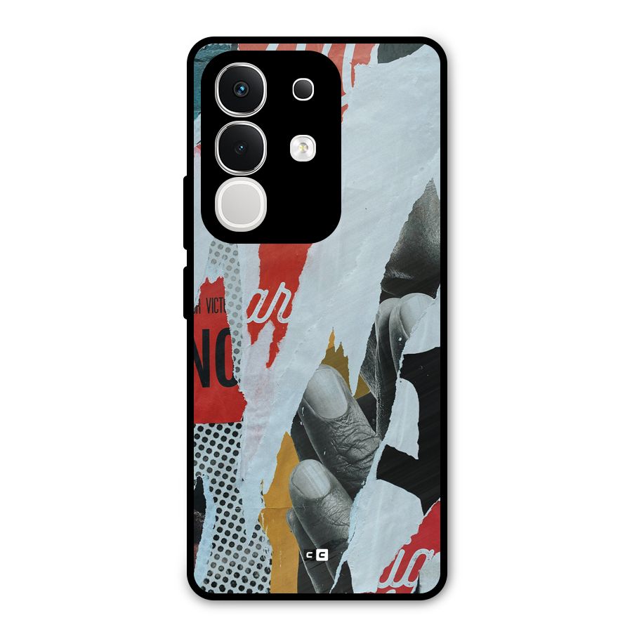 Fabulous Paper Cutout Metal Back Case for Vivo T4x