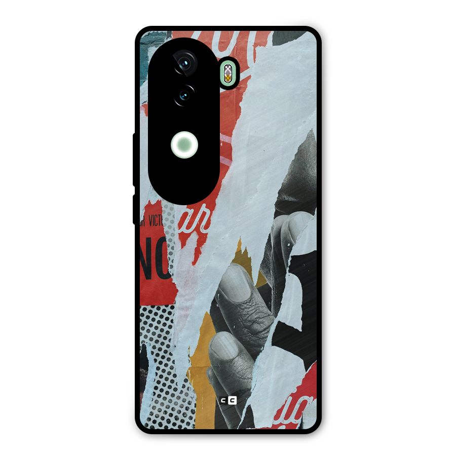 Fabulous Paper Cutout Metal Back Case for Vivo V40e
