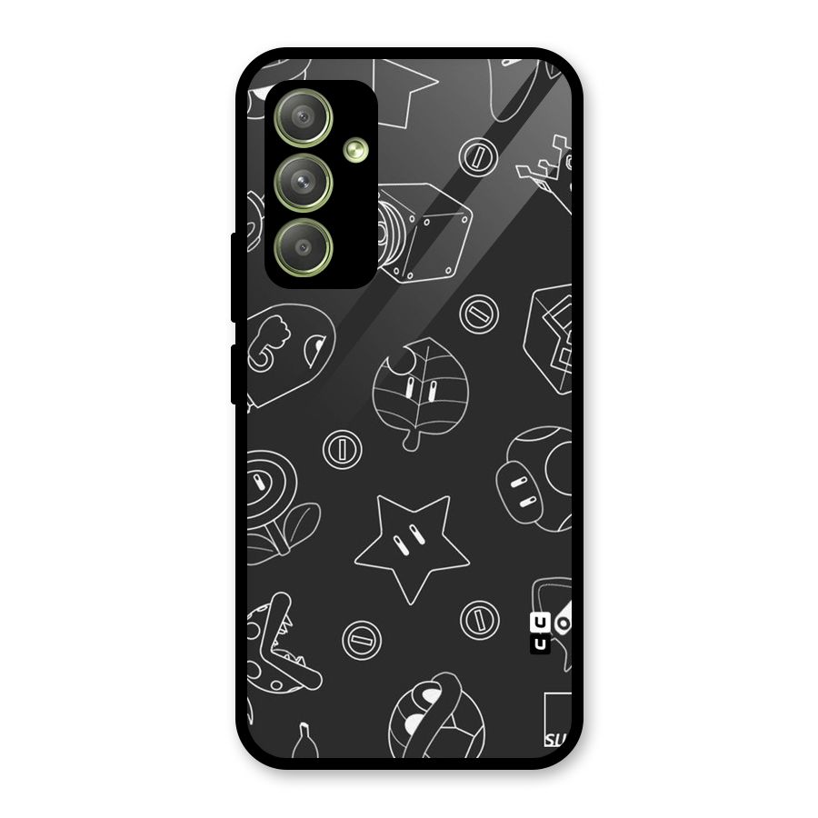Face Mishchief Glass Back Case for Galaxy A54
