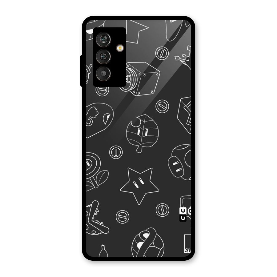 Face Mishchief Glass Back Case for Galaxy M13