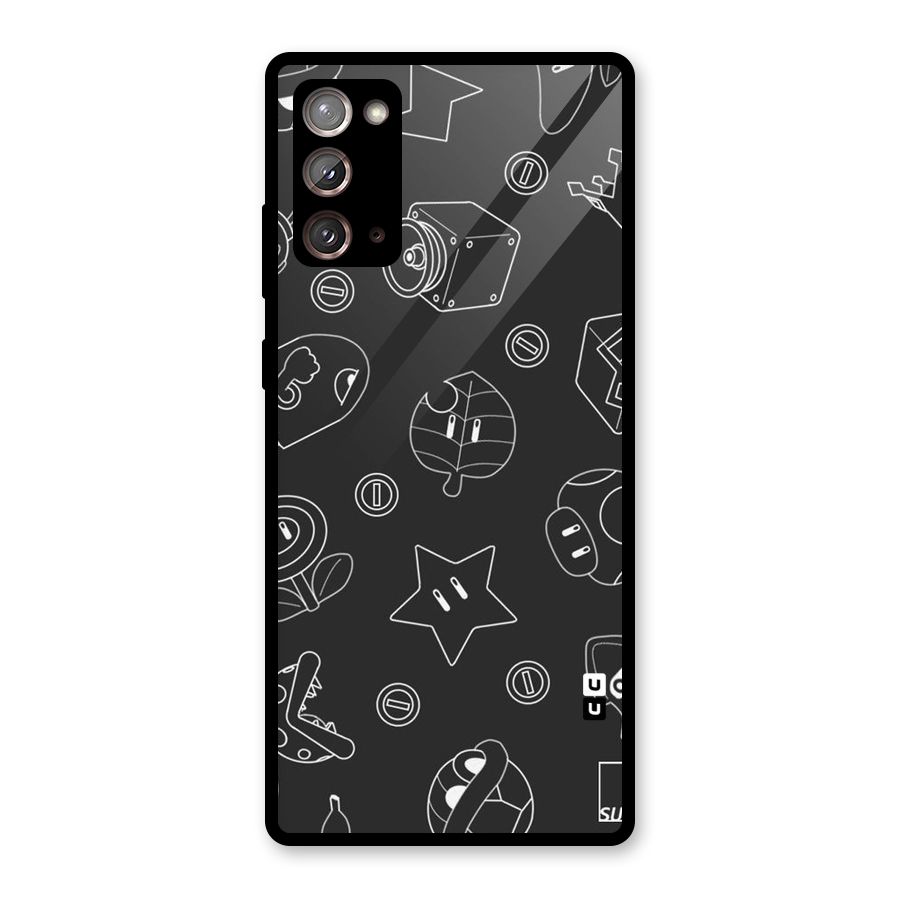 Face Mishchief Glass Back Case for Galaxy Note 20