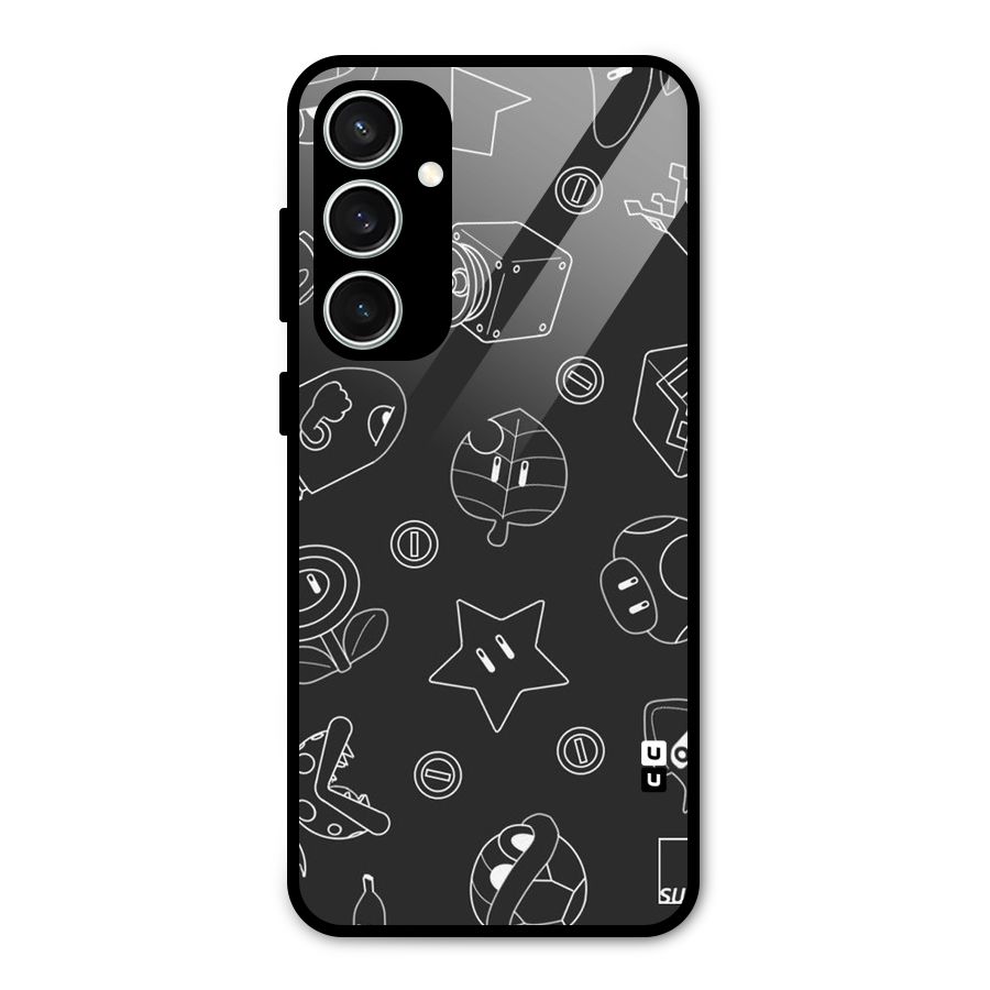 Face Mishchief Glass Back Case for Galaxy S23 FE