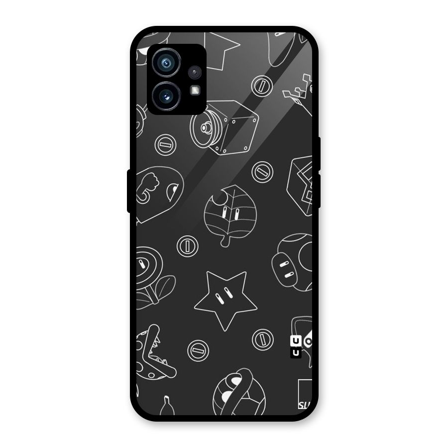 Face Mishchief Glass Back Case for Nothing Phone 1
