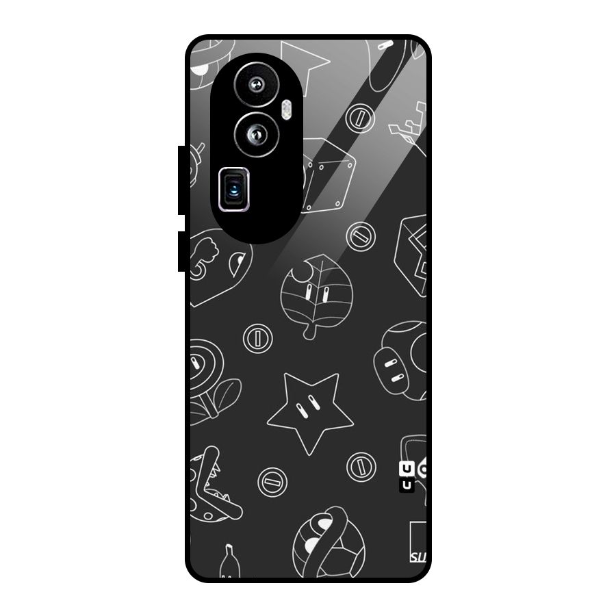 Face Mishchief Glass Back Case for Oppo Reno10 Pro Plus
