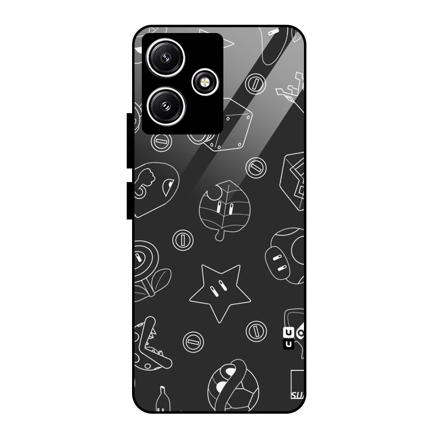 Face Mishchief Glass Back Case for Poco M6 Pro