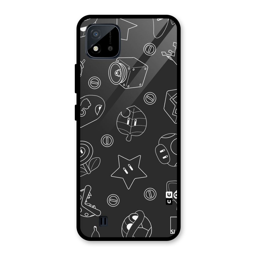 Face Mishchief Glass Back Case for Realme C11 2021