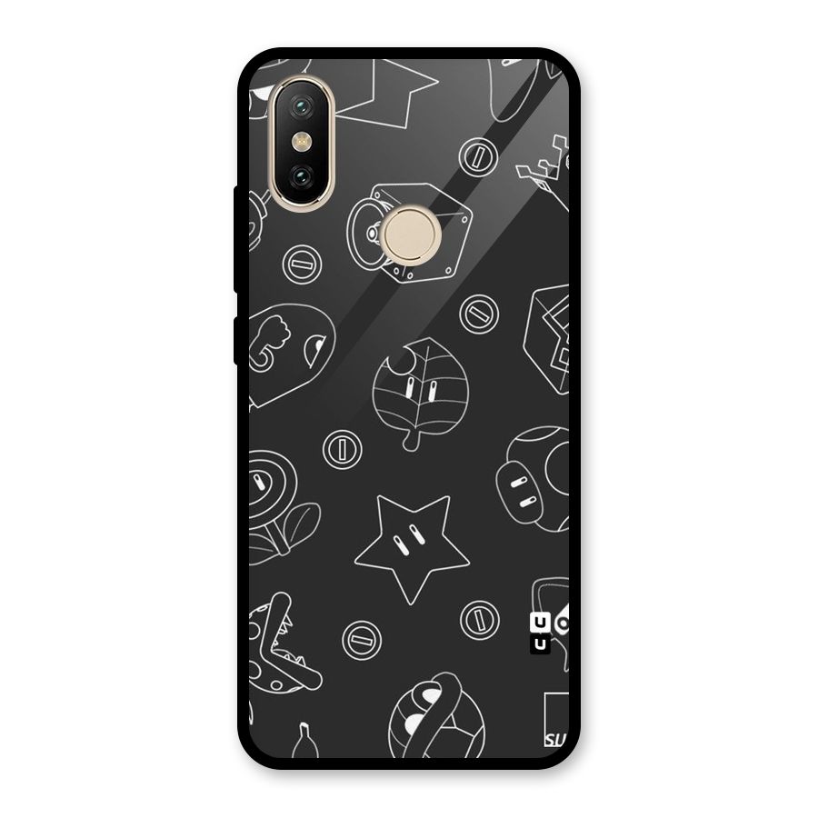 Face Mishchief Glass Back Case for Redmi A2