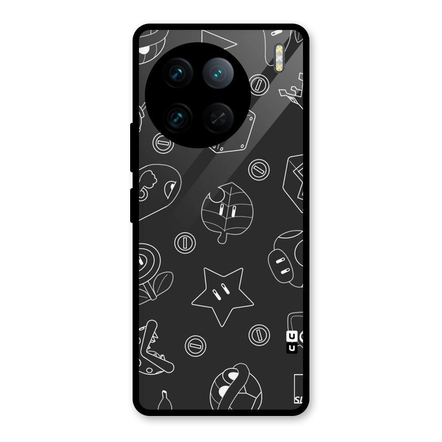 Face Mishchief Glass Back Case for Vivo X90 Pro